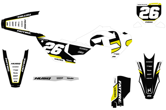 Kit déco Husqvarna 450 FS - KHQFS010 Blanc