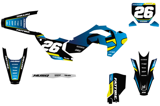 Kit déco Husqvarna 450 FS - KHQFS010 Noir