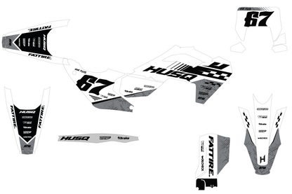 KTM SX / SX-F motocross graphics kit - Spike Orange