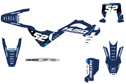 Kit déco Husqvarna FC/TC/FE/TE - KHQCE005 Blanc
