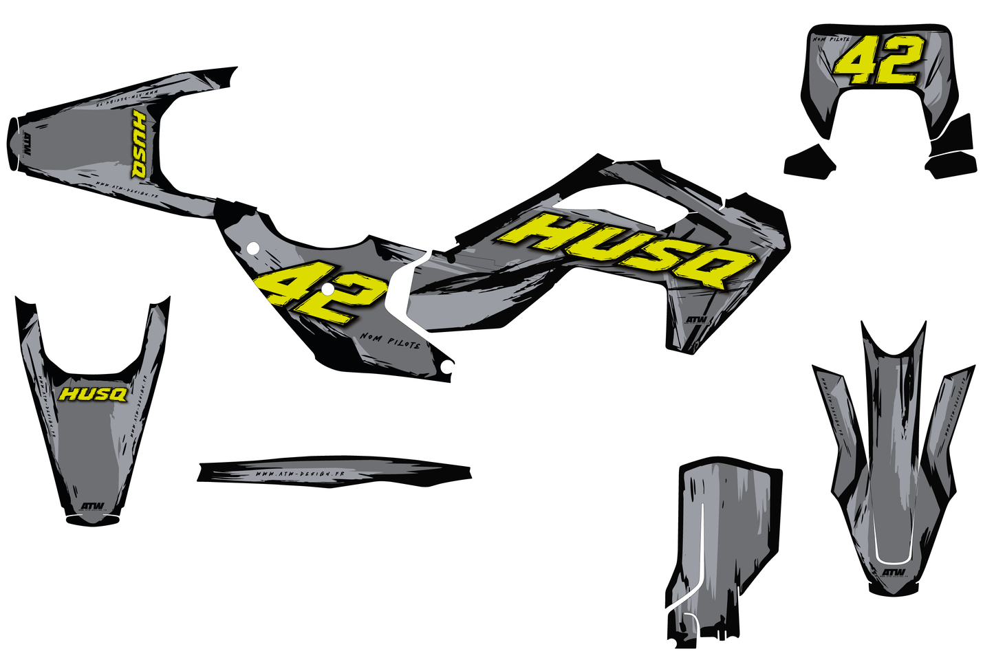 KTM SX / SX-F motocross graphics kit - Spike Orange