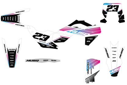 KTM SX / SX-F motocross graphics kit - Spike Orange
