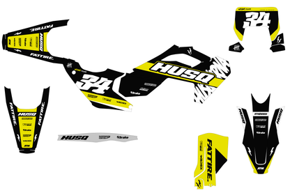 Kit déco Husqvarna FC/TC/FE/TE - KHQCE008 Noir