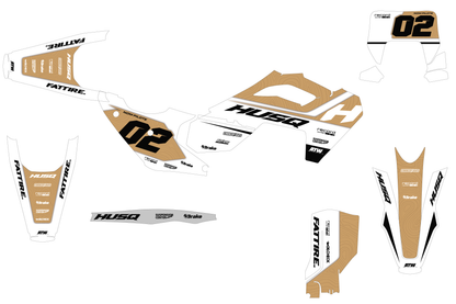 KTM SX / SX-F motocross graphics kit - Spike Orange
