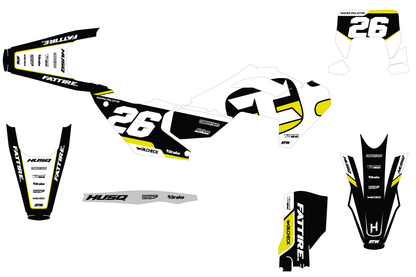Kit déco Husqvarna FC/TC/FE/TE - KHQCE010 Blanc