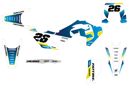 KTM SX / SX-F motocross graphics kit - Spike Orange