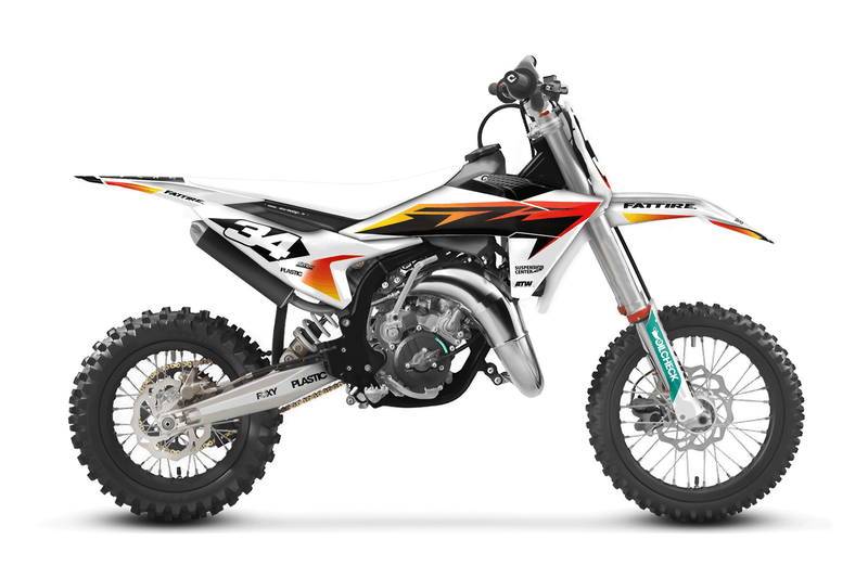 Kit déco motocross KTM 85 SX - Factory-K25 Blanc