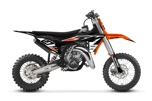 KTM 50 SX motocross graphics kit - Cutz Orange