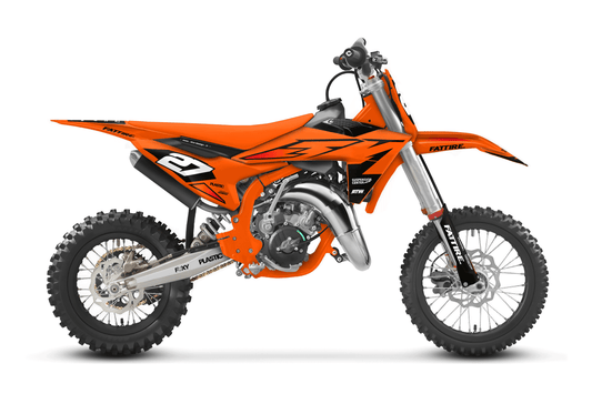 KTM 50 SX motocross graphics kit - Cutz Orange
