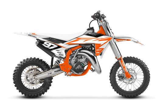 KTM 50 SX motocross graphics kit - Cutz Orange