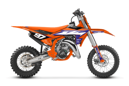KTM 50 SX motocross graphics kit - Cutz Orange