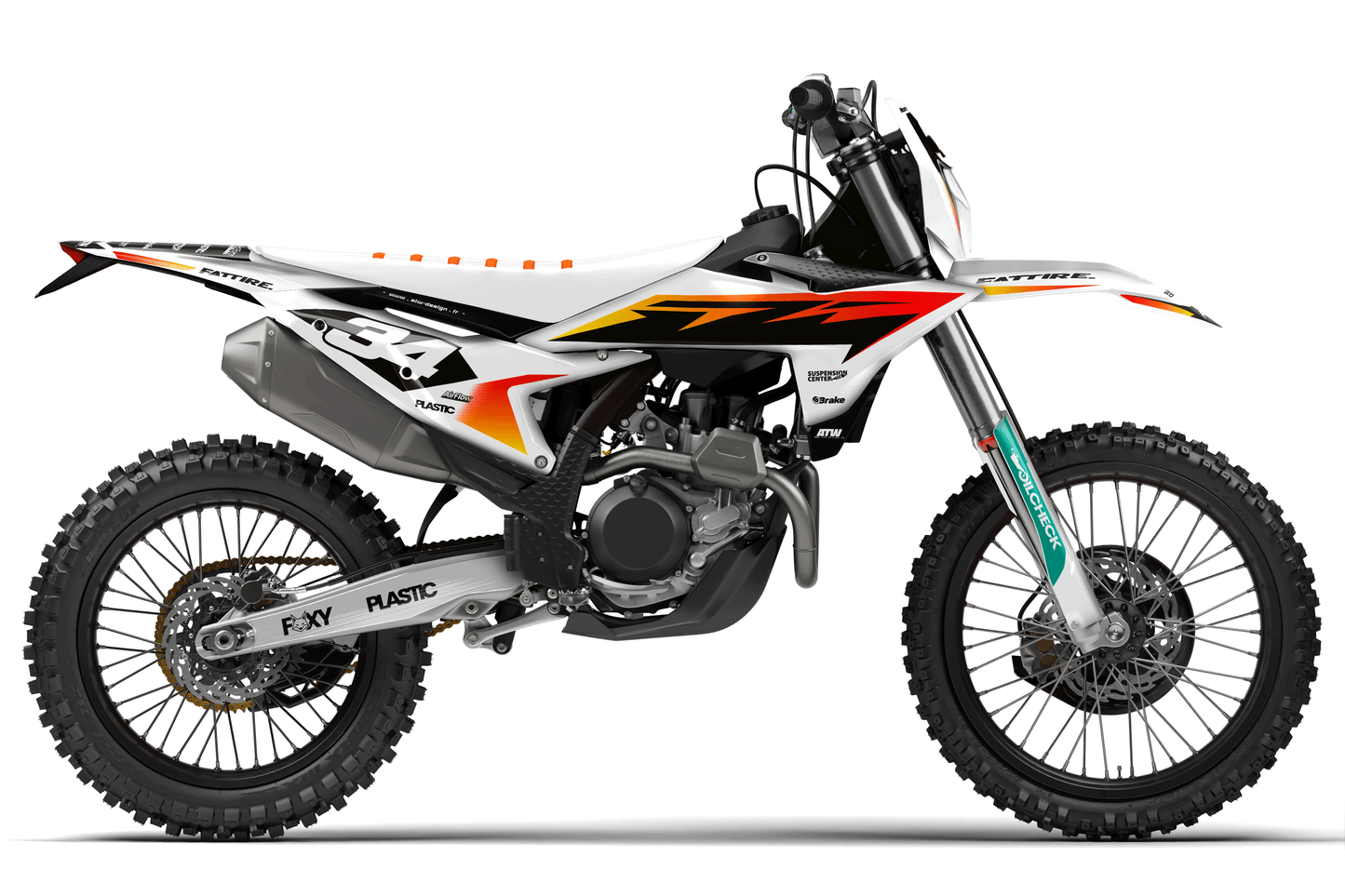 KTM SX / SX-F motocross graphics kit - Spike Orange