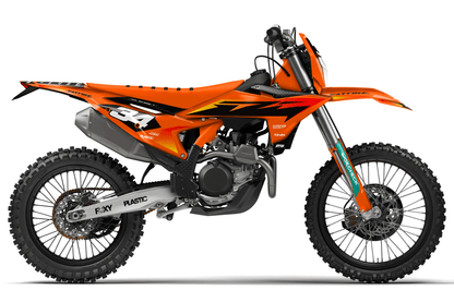 KTM SX / SX-F motocross graphics kit - Spike Orange