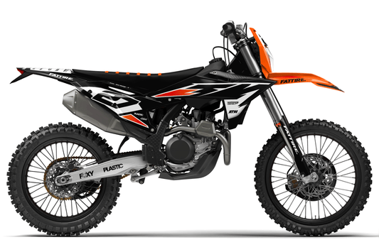 Kit déco motocross KTM EXC / EXC-F - Run Noir