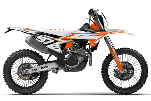 Kit déco motocross KTM EXC / EXC-F - Spike Blanc