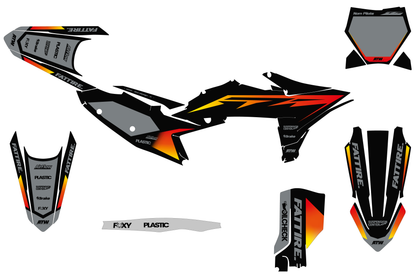 KTM SX / SX-F motocross graphics kit - Factory-K25 Black