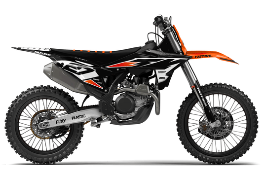 KTM SX / SX-F motocross graphics kit - Run Black