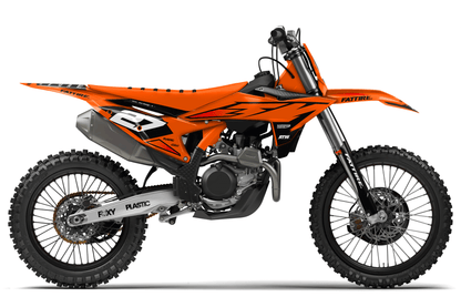 KTM SX / SX-F motocross graphics kit - Run Orange