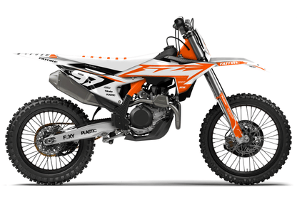 KTM SX / SX-F motocross graphics kit - Spike White