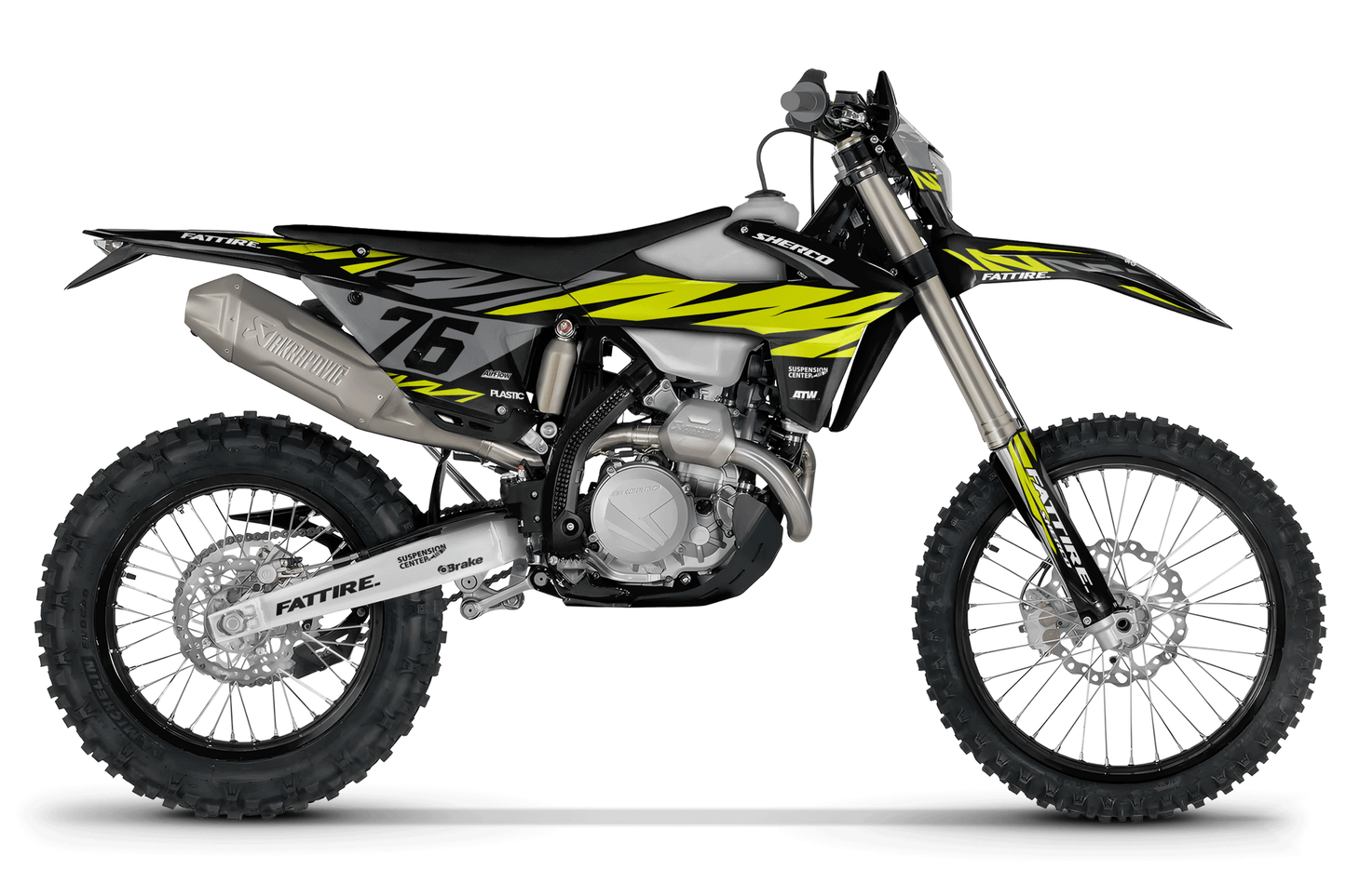 Kit déco motocross SHERCO SE / SE-F - Brush Noir