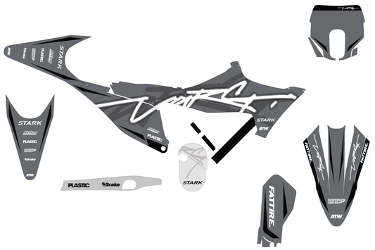 KTM 50 SX motocross graphics kit - Cutz Orange