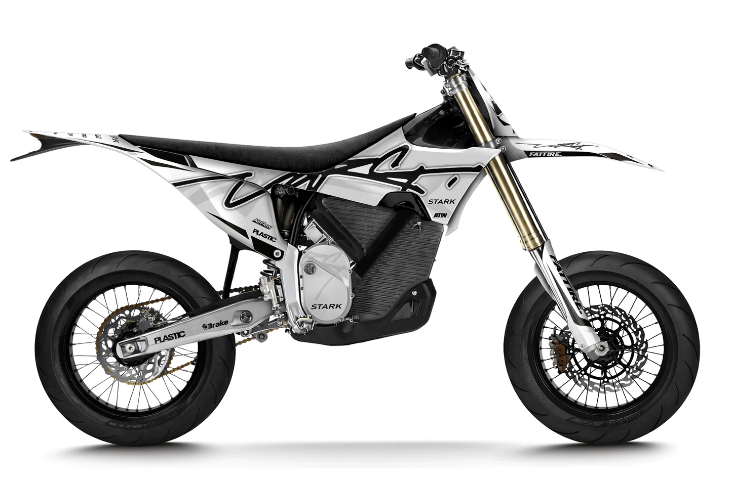 Kit déco motocross Stark Future VARG SM - Side Blanc