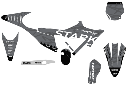KTM 50 SX motocross graphics kit - Cutz Orange