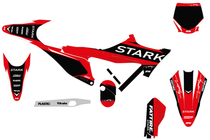 KTM 50 SX motocross graphics kit - Cutz Orange