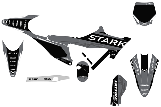 KTM 50 SX motocross graphics kit - Cutz Orange