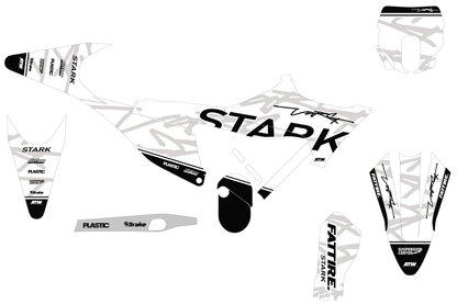 Kit déco motocross Stark Future VARG EX - Down Blanc
