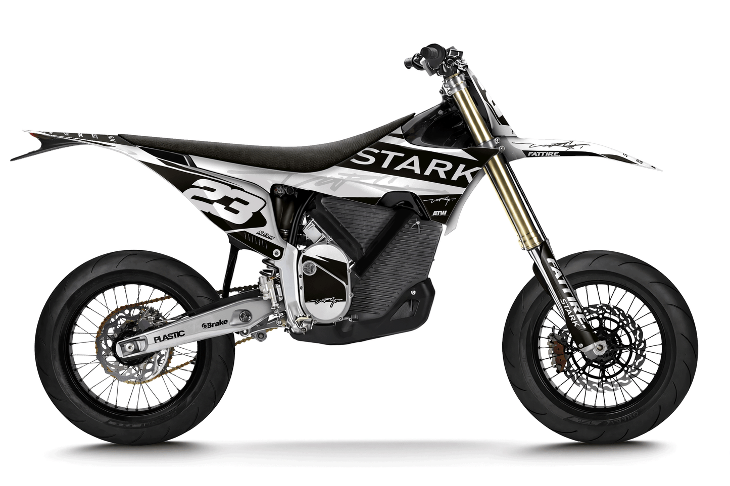 Kit déco motocross Stark Future VARG SM - Simple Blanc