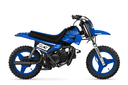 YAMAHA PW 50 motocross graphics kit - Factory-K22 Blue