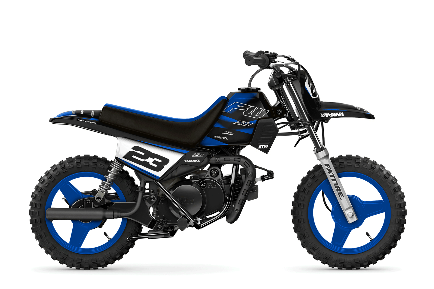 Motocross graphic kit YAMAHA PW 50 - Factory-K22 Black