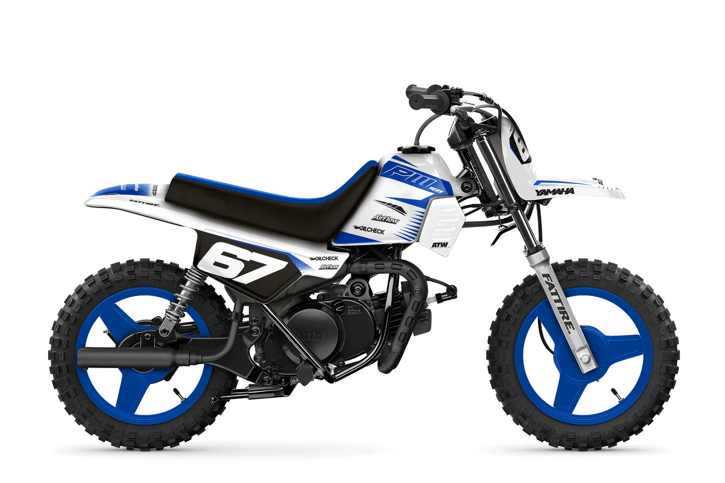 Motocross graphic kit YAMAHA PW 50 - Factory-K23 White