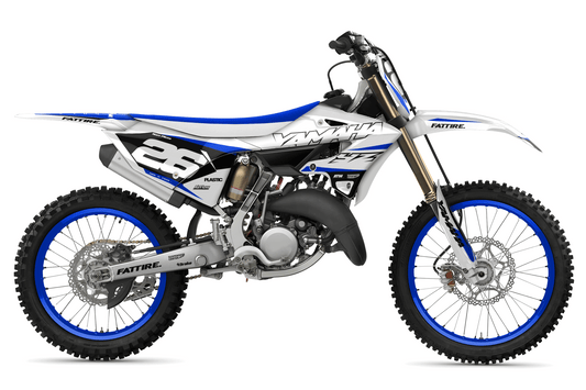 Kit déco motocross Yamaha YZ - Lines Blanc