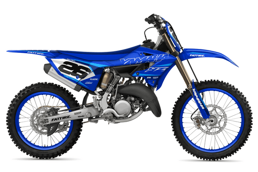 Kit déco motocross Yamaha YZ - Lines Cyan