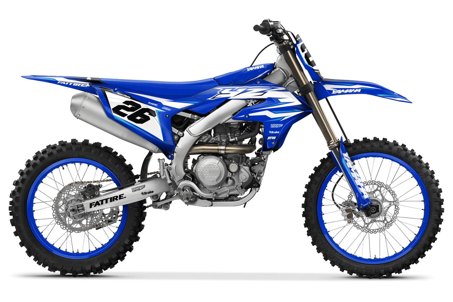 Kit déco motocross Yamaha YZ-F - Factory K26 Bleu