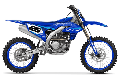 Kit déco motocross Yamaha YZ-F - Lines Cyan