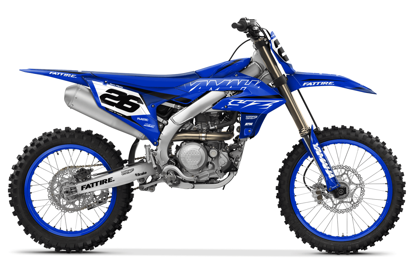 Kit déco motocross Yamaha YZ-F - Lines Bleu