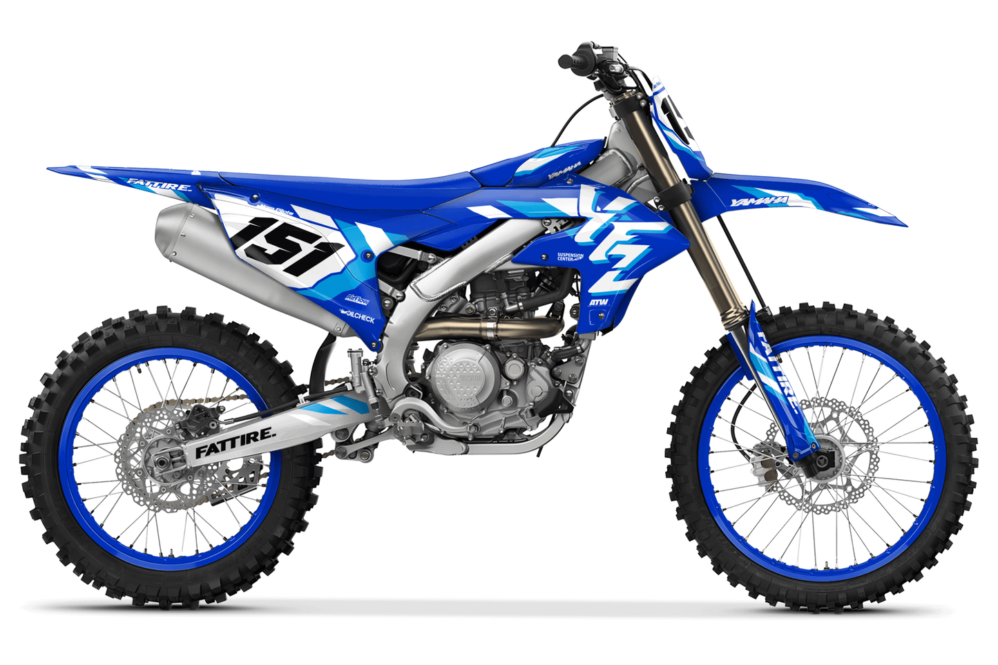 Kit déco motocross Yamaha YZ-F - Year50 Bleu