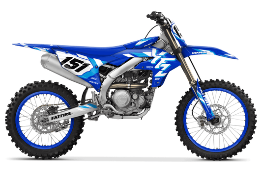 Kit déco motocross Yamaha YZ-F - Year50 Bleu