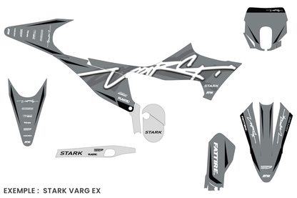 Kit déco Stark VARG MX/EX/SM - SVMX010 Gris