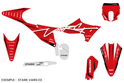 Kit déco Stark VARG MX/EX/SM - SVMX010 Rouge