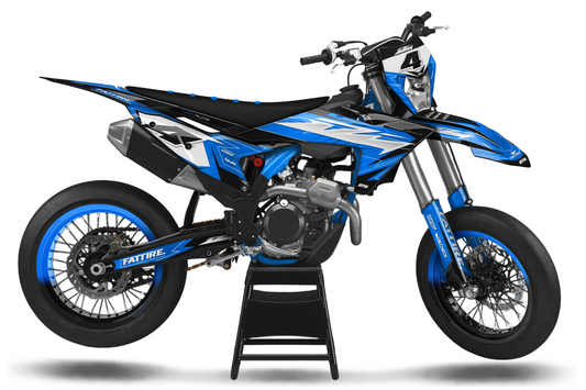 Kit déco Supermotard Tout Modèles - ATSM001 Cyan