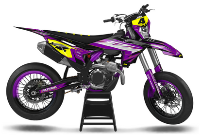 Kit déco Supermotard Tout Modèles - ATSM001 Violet