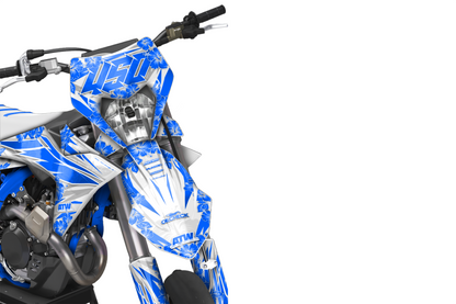 Supermoto Graphics Kit - All Models - ATSM002 Blue