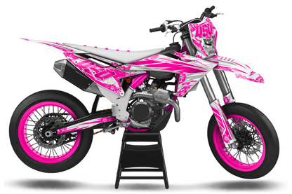 Kit déco Supermotard Tout Modèles - ATSM002 Rose