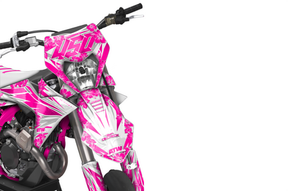 Kit déco Supermotard Tout Modèles - ATSM002 Rose