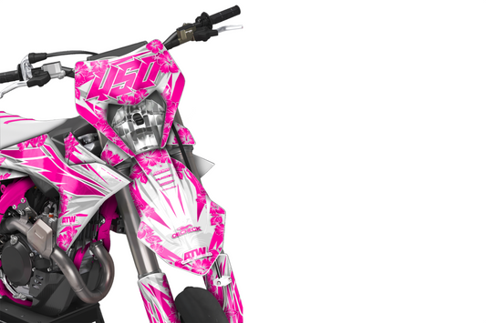 Kit déco Supermotard Tout Modèles - ATSM002 Rose