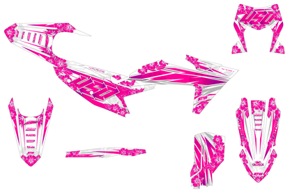 Kit déco Supermotard Tout Modèles - ATSM002 Rose